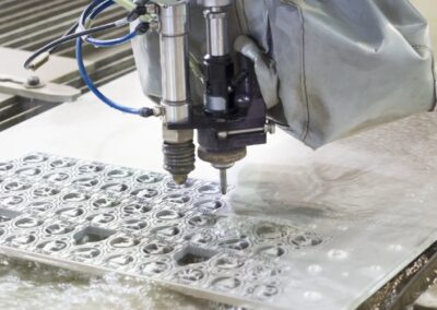 Profiling aluminium with waterjet cutting